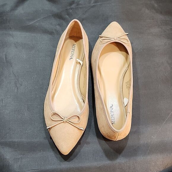 BRAND NEW MERONA BOWNOT POINTED TOE WOMEN'S FLAT SHOE - Picture 4 of 16